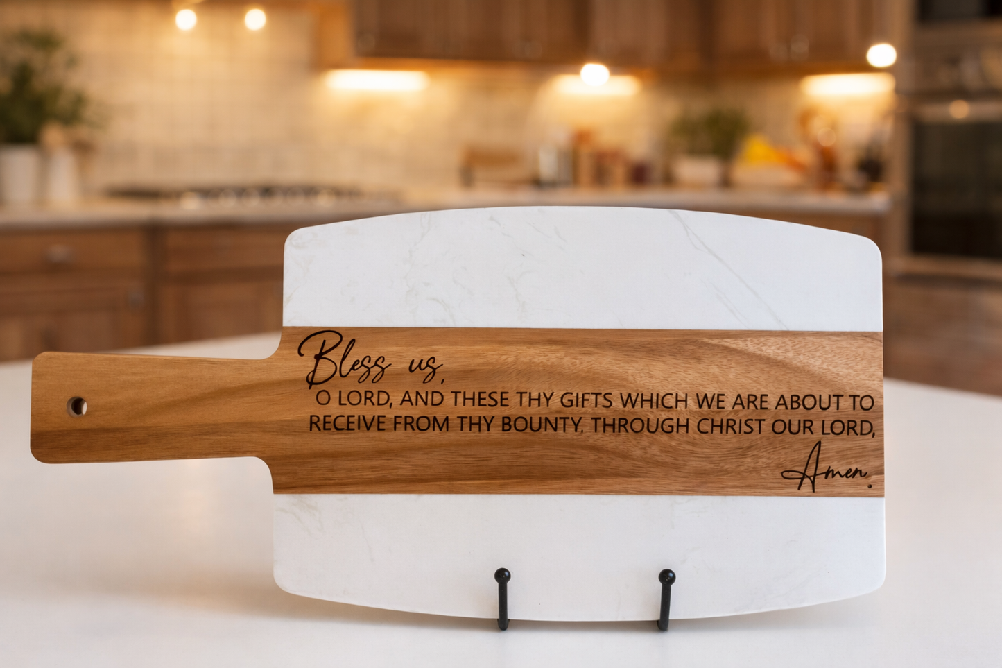 Marble Wood Serving Board