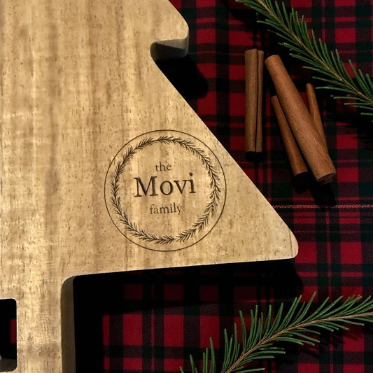 Christmas Tree Serving Board