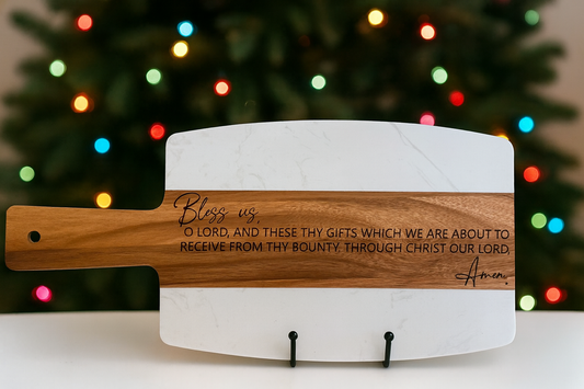 Blessing Before Meals Serving Board