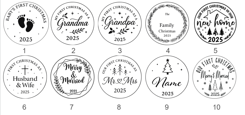 Fully Customizable Christmas Ornaments